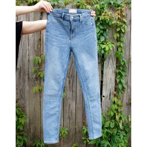 Free People Light Wash High Rise Skinny Jeans
